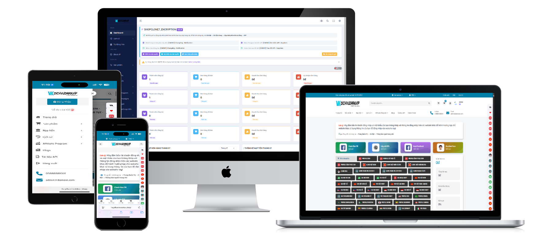 CloneV7 - Version 5.3.9 (Không mã hóa ioncube & không license bản quyền)